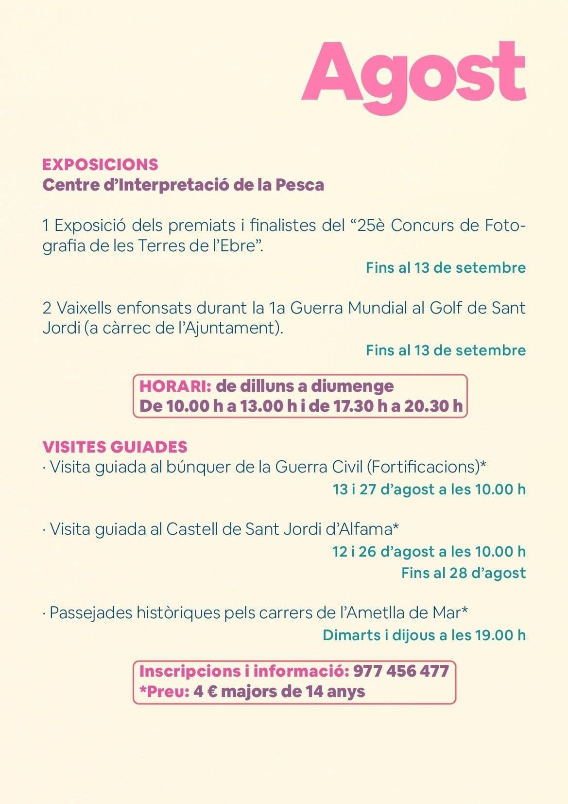 Agenda Agost 2025