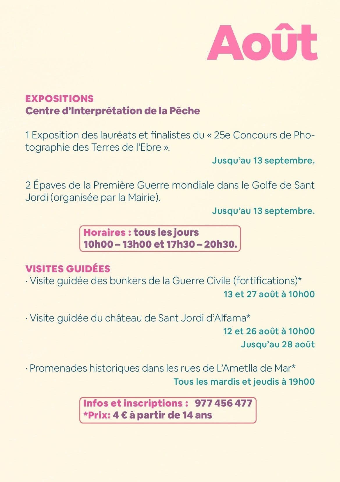 Événements Août 2025