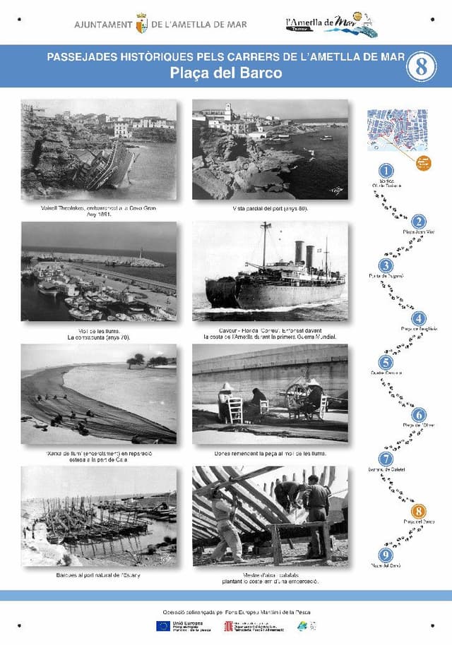 8. Square of "Barco" (Historical Route of Ametlla de Mar)