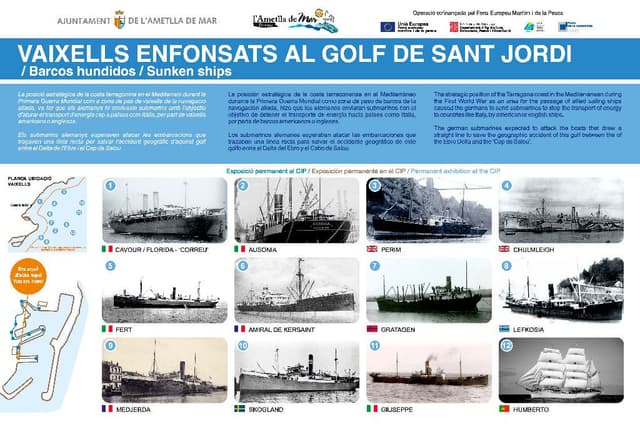 9. Navires coulés dans le Golfe de Sant Jordi (Itinéraire : Découvrez l'essence d'un village de pêcheurs)