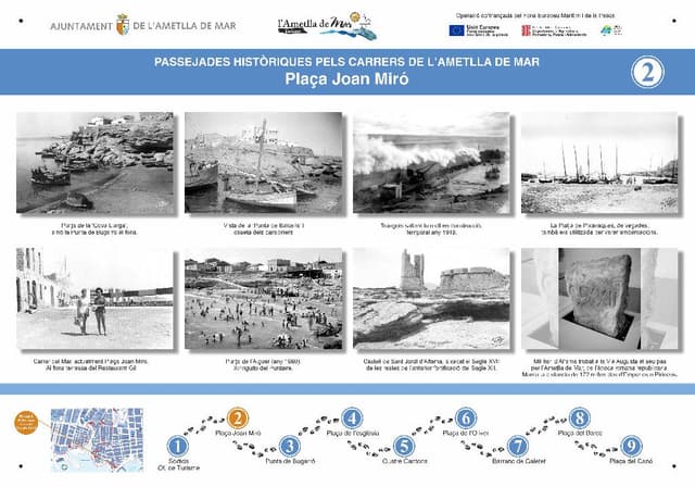 2. "Plaça Joan Miró" (Route historique dans l'Ametlla de Mar)