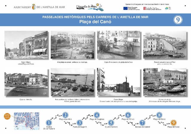 9. "Plaça del Canó"  (Route historique à l'Ametlla de Mar)