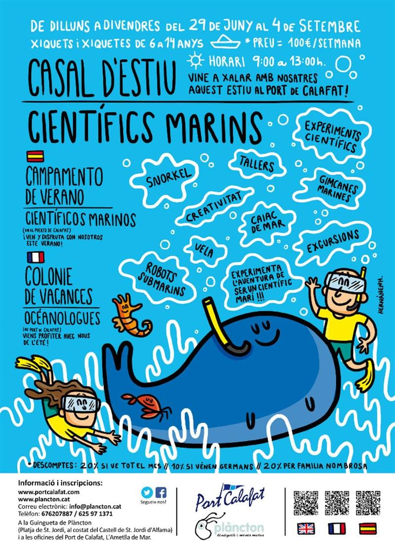 Marine science summer school. Plàncton Diving
