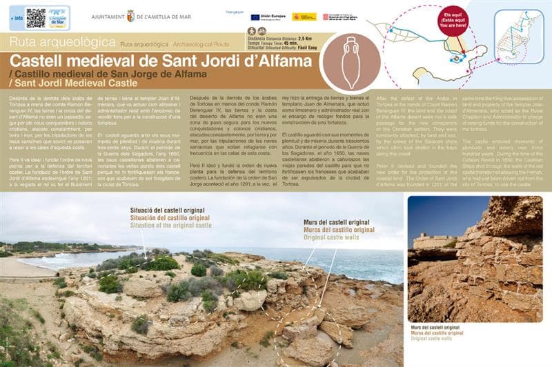 Castell medieval de Sant Jordi d'Alfama (Ruta arqueològica)