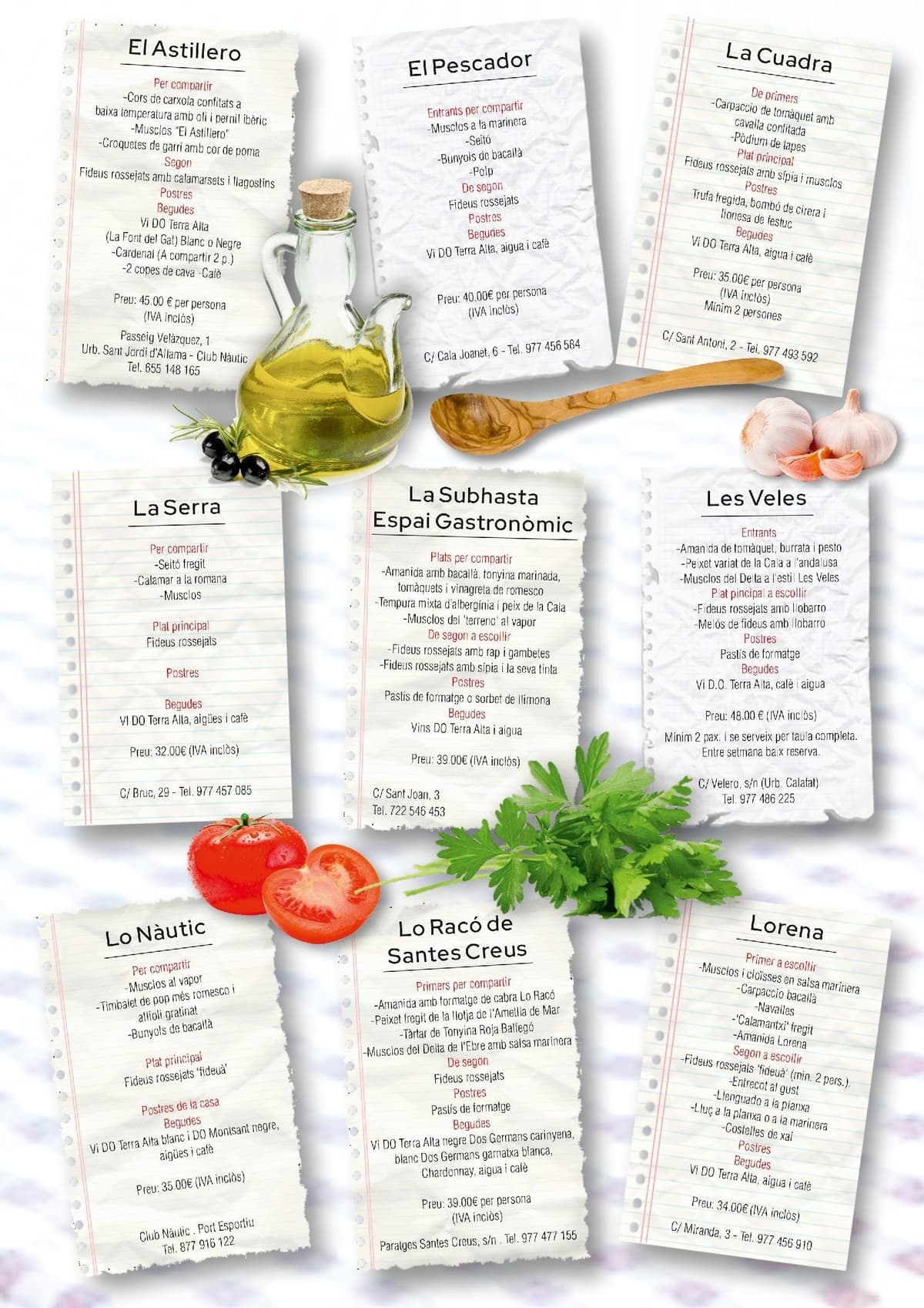 Journées gastronomiques du poisson bleu et "fideus rossejats" de l'Ametlla de Mar
