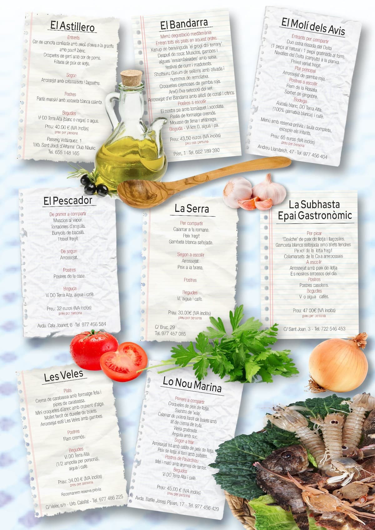 XIII Gastronomic week  for "l'Arrossejat" from L'Ametlla de Mar's Fish Auction
