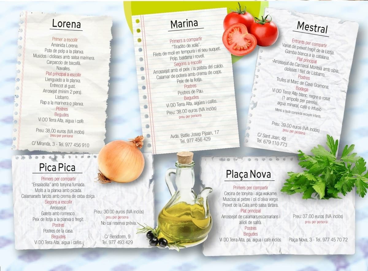 Semaine gastronomiques du "l'Arrossejat" de l'Ametlla de Mar