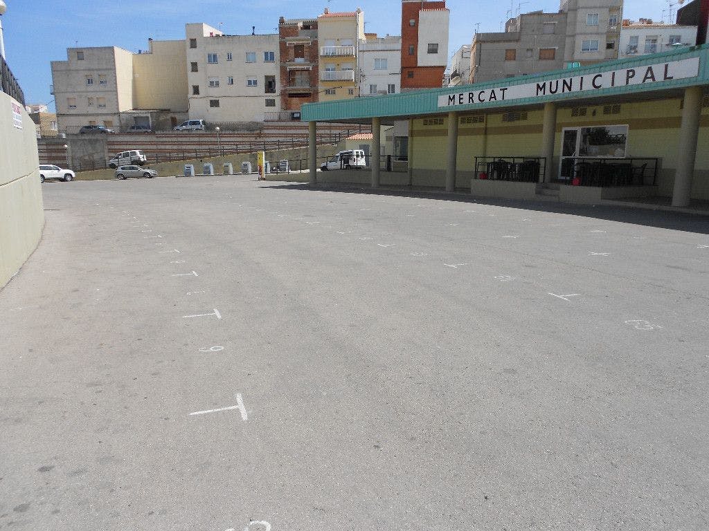 Zona d'aparcament del Mercat