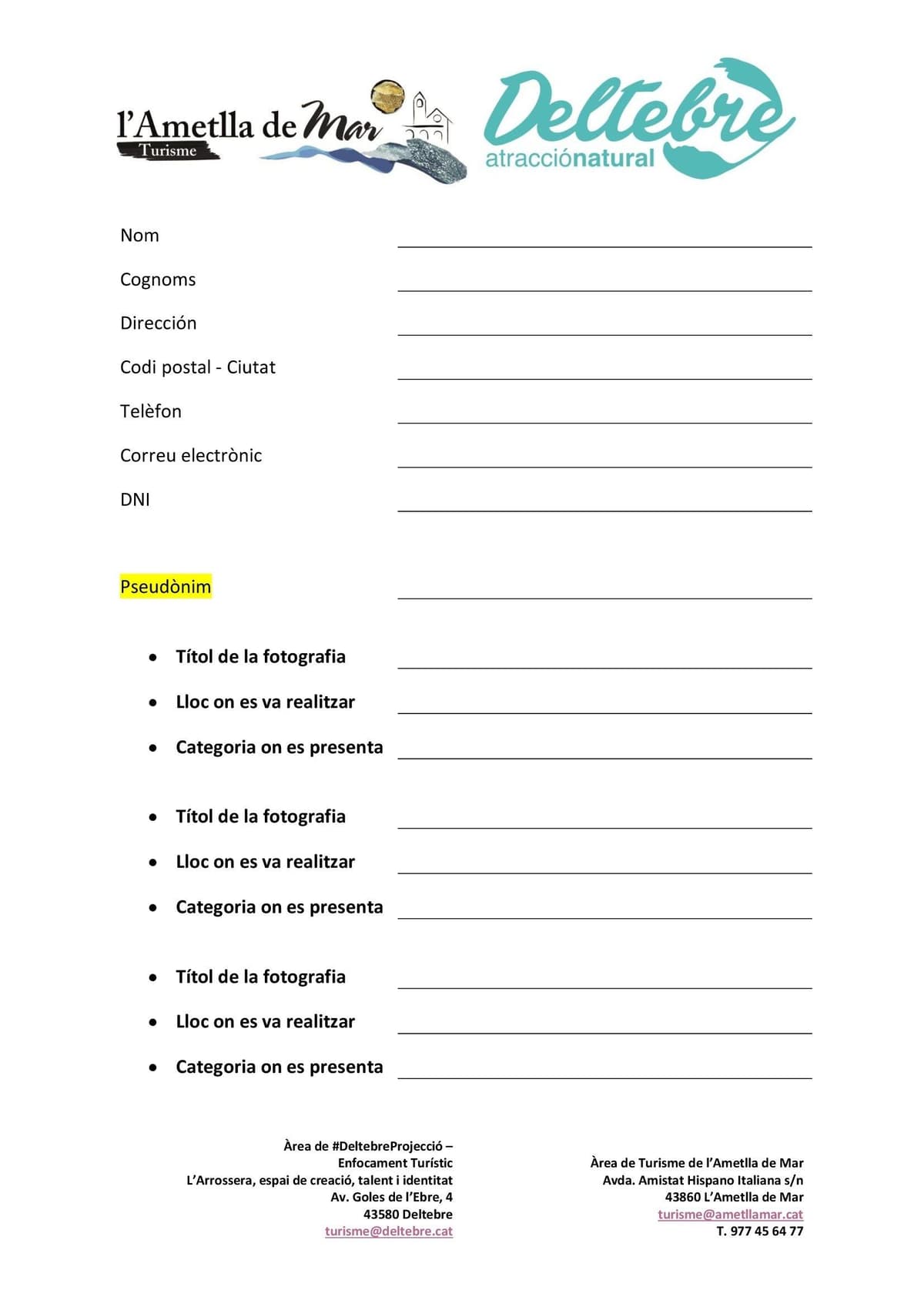 "Terres de l'Ebre" photography competition