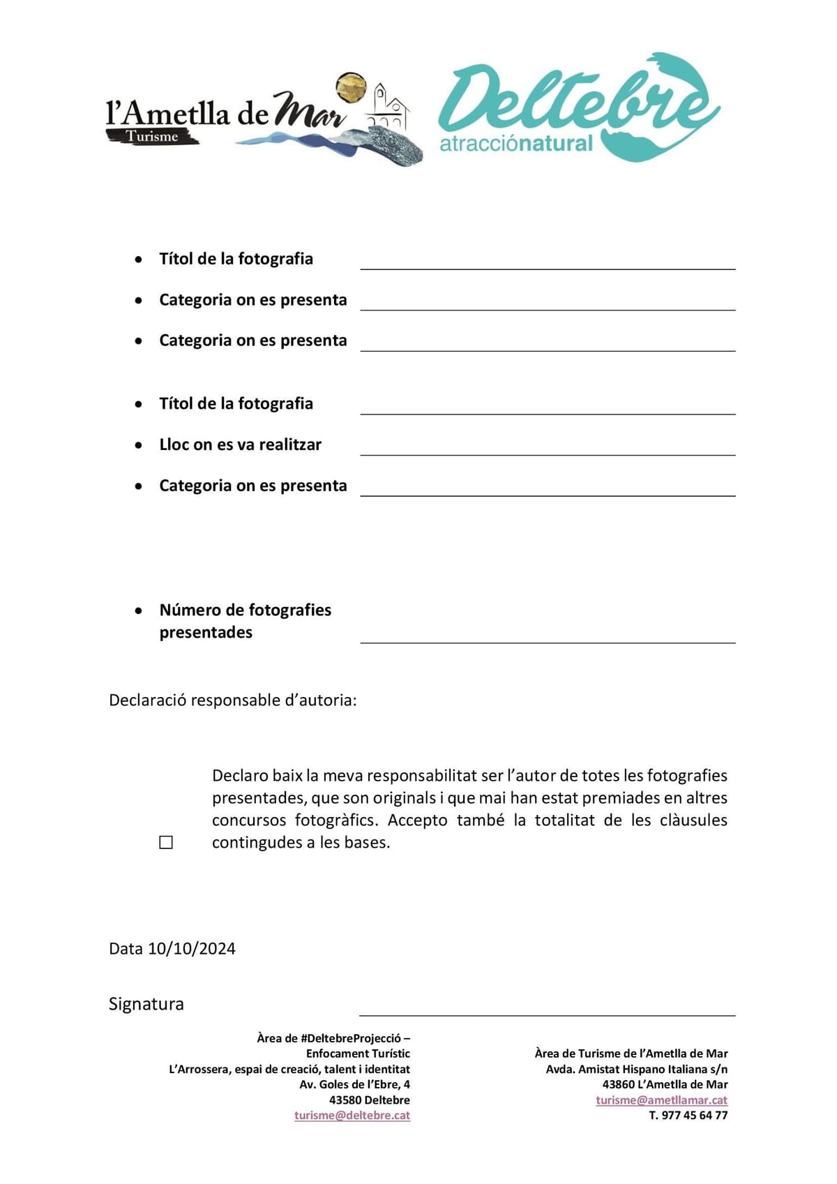 "Terres de l'Ebre" photography competition